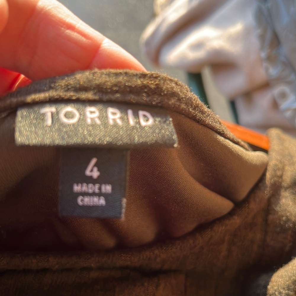 Torrid Dress Dark olive green EUC - Picture 2 of 5